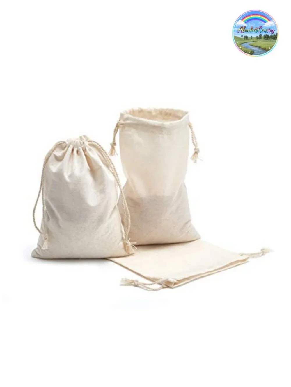 Cotton Muslin Drawstring Bags 8x10 50 Pack Party Favor Storage